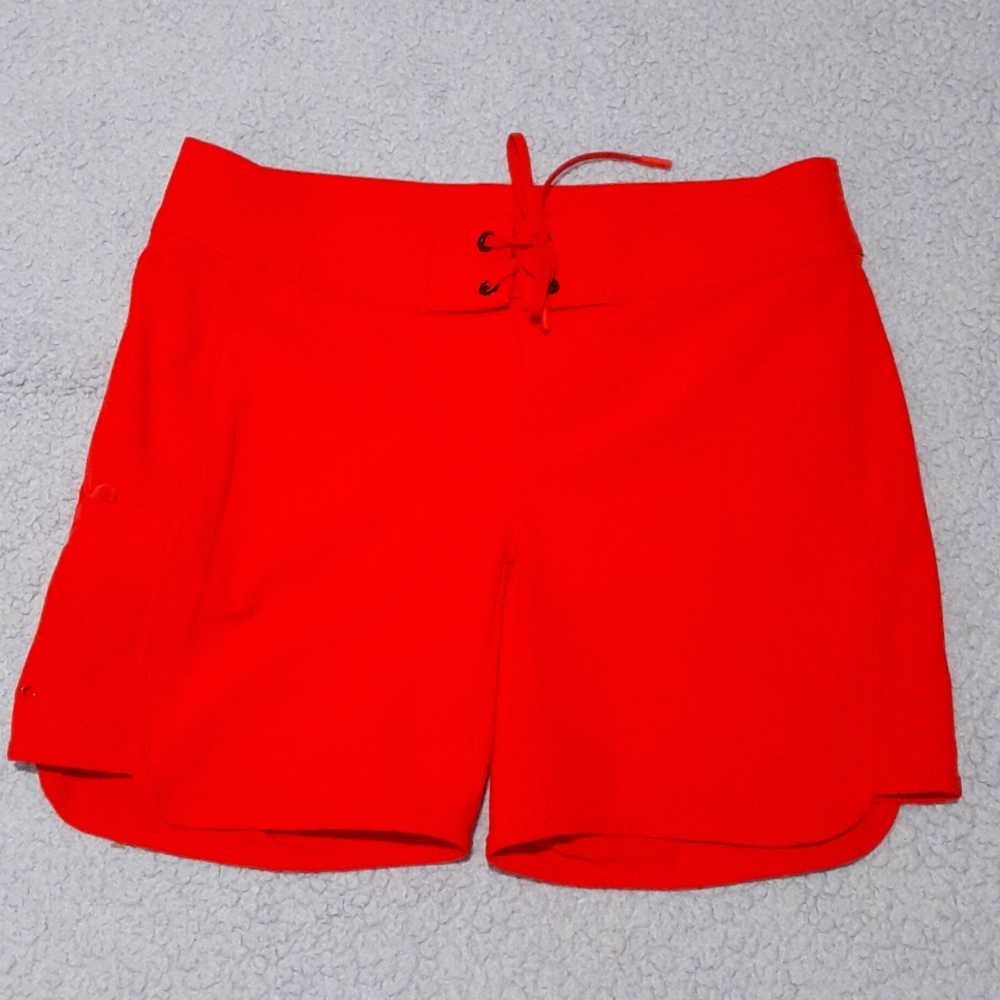 Athleta Athletic/ Swimming Red shorts